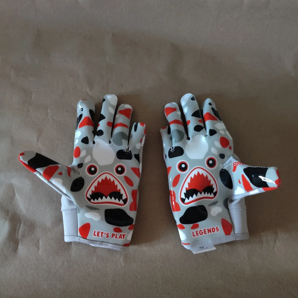 LISAAZ Limited Edition Shark Football Gloves.